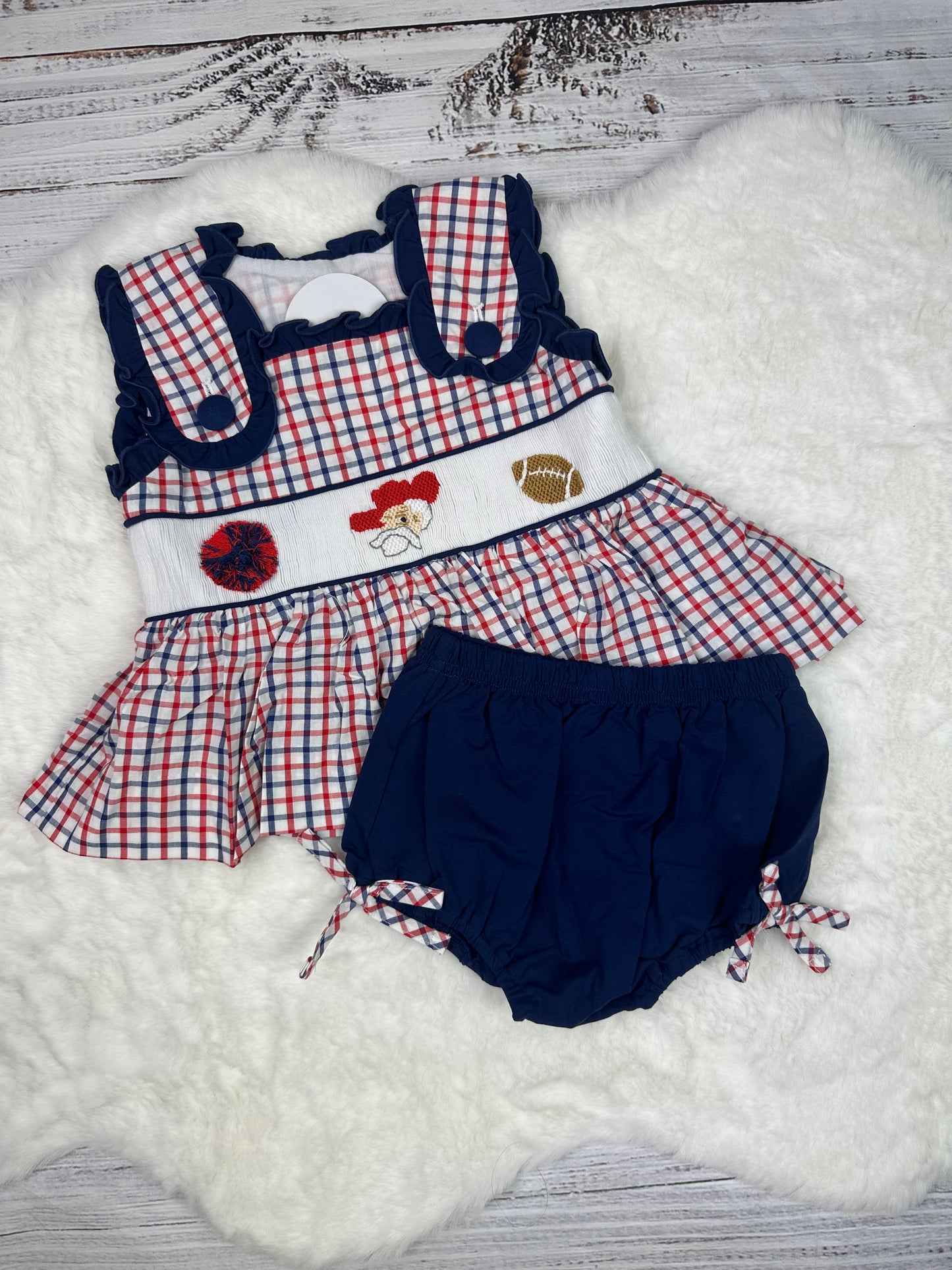 Girls: Ole Miss Bloomer Set