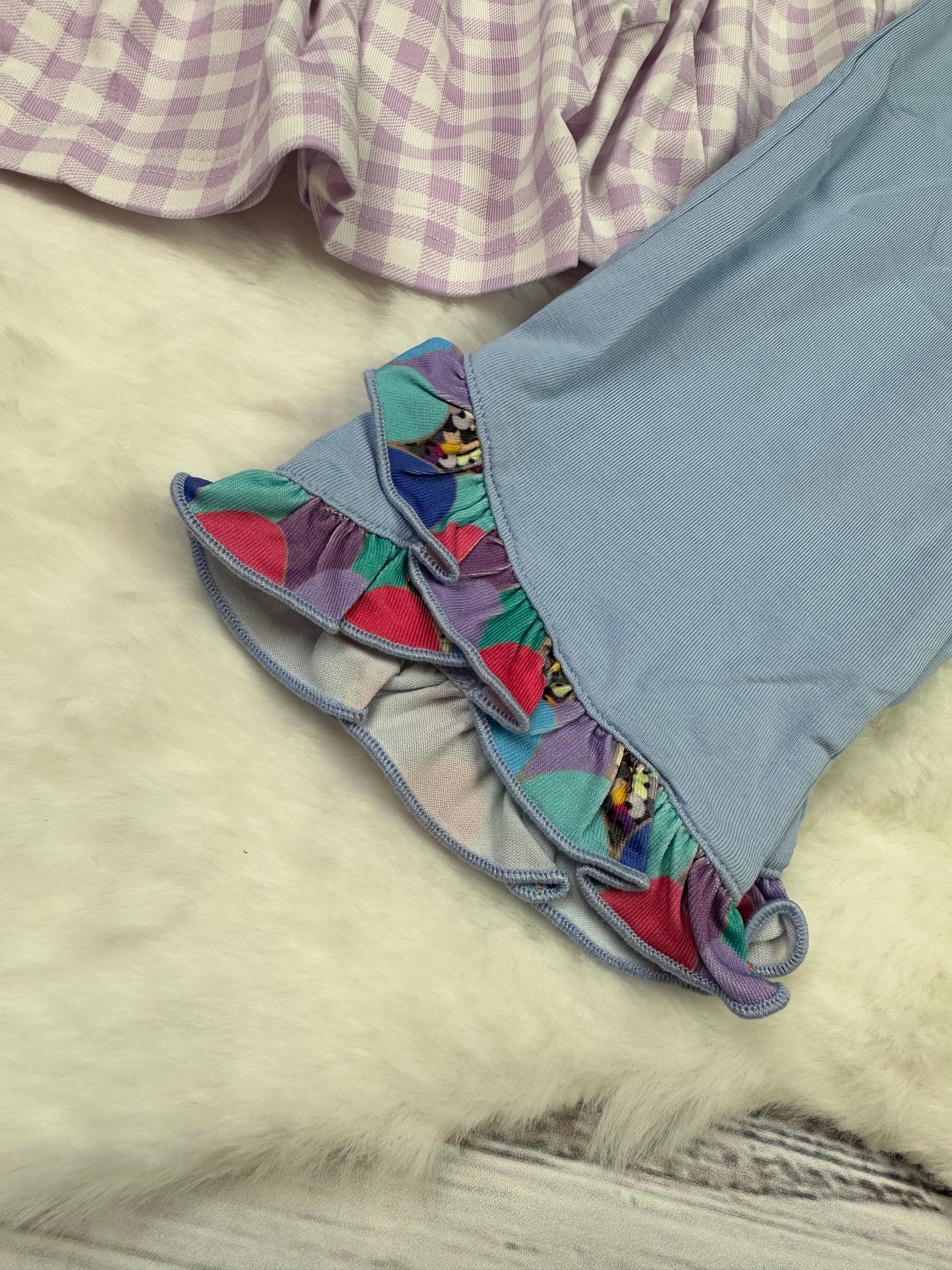 Girls Rainbow Fish Pant Set