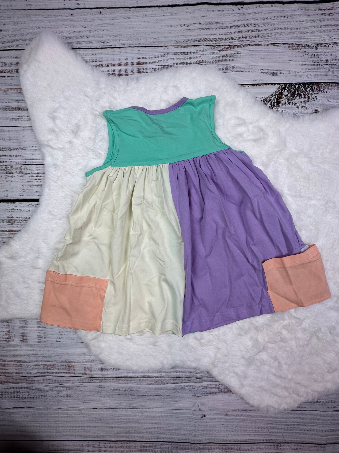 Girls: Colorblock dress