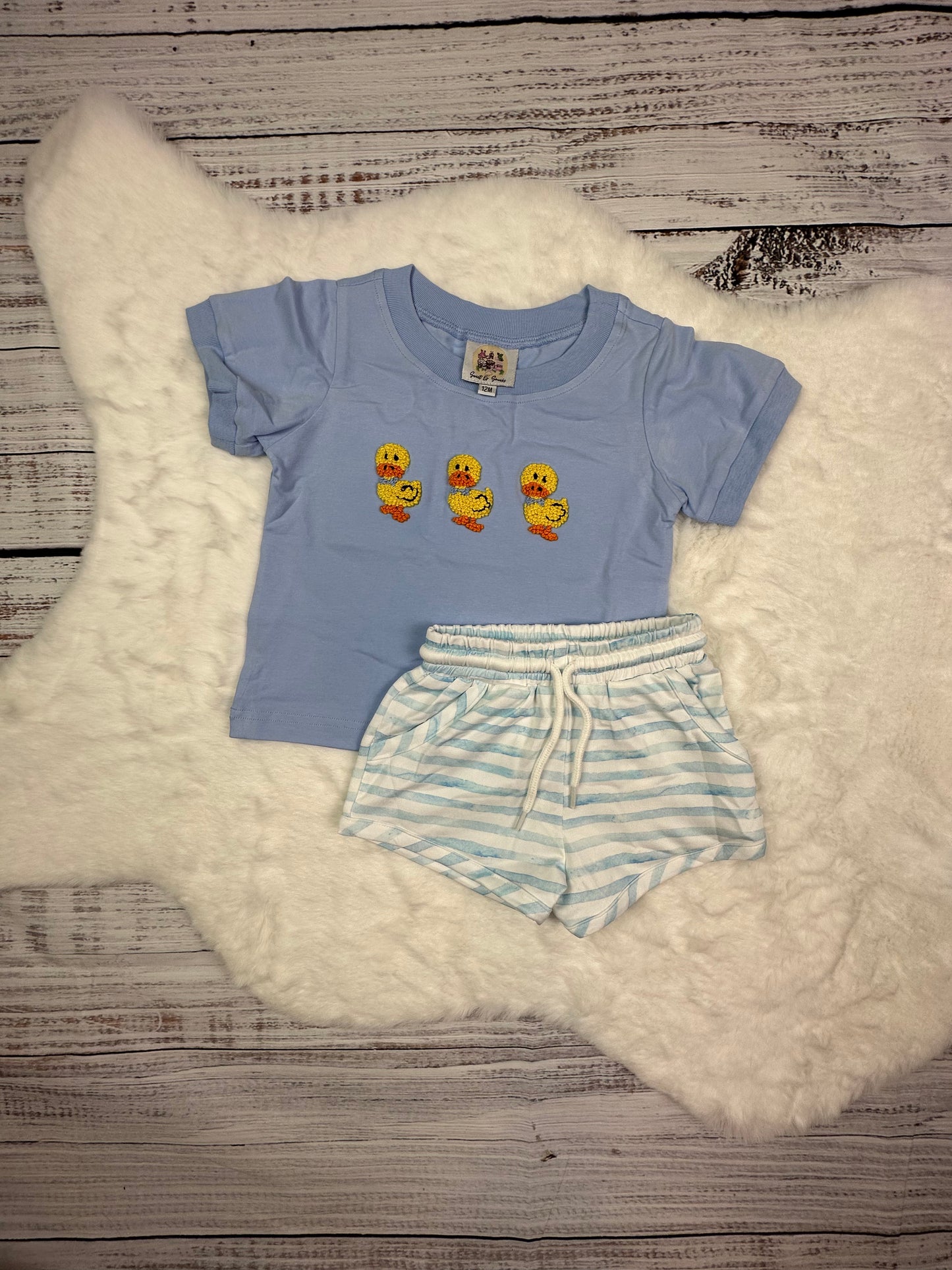 Boys: Quack Quack Short Set