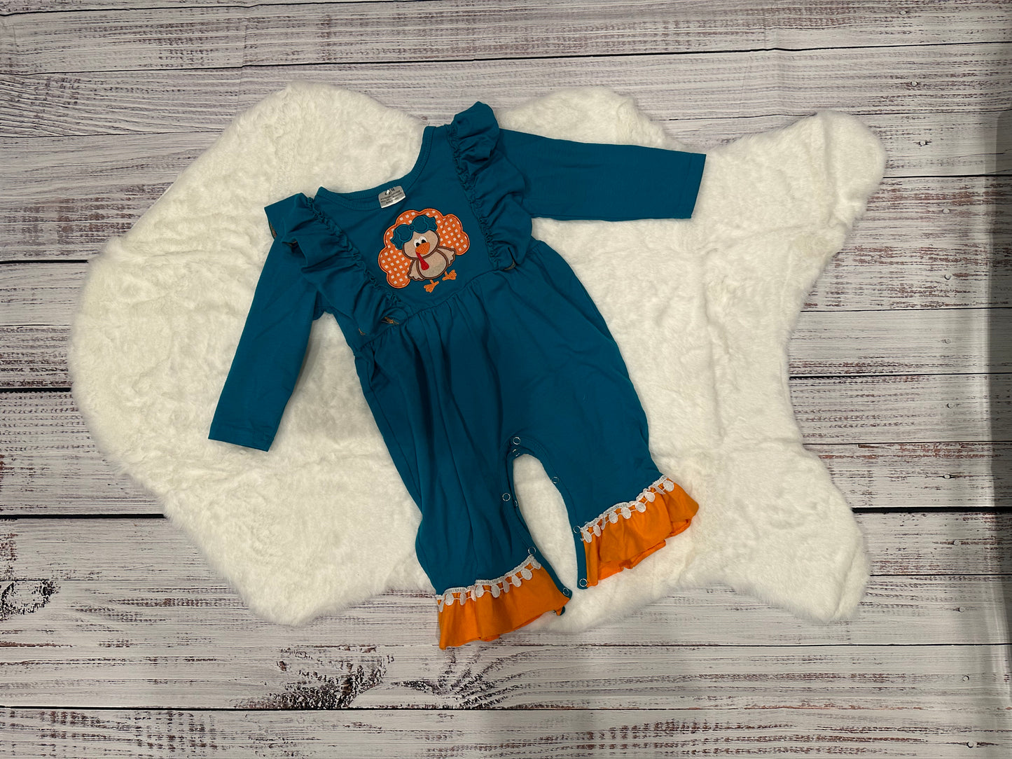 Holiday: Girls thanksgiving romper