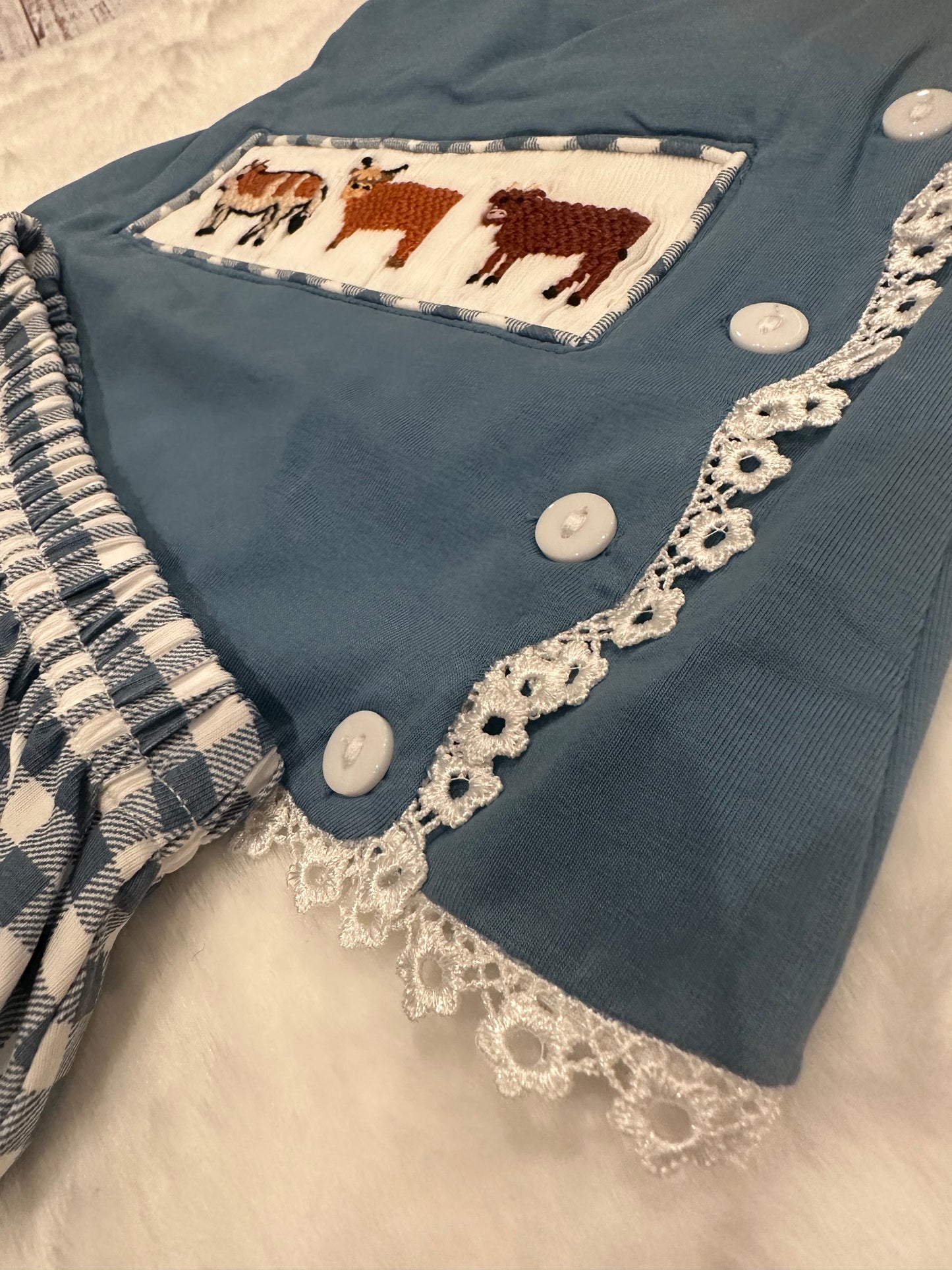 Girls Pasture Friend- Diaper Set